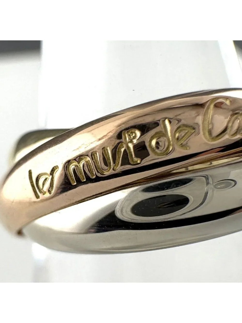 Cartier Trinity Yellow Gold Pink White Ring Three